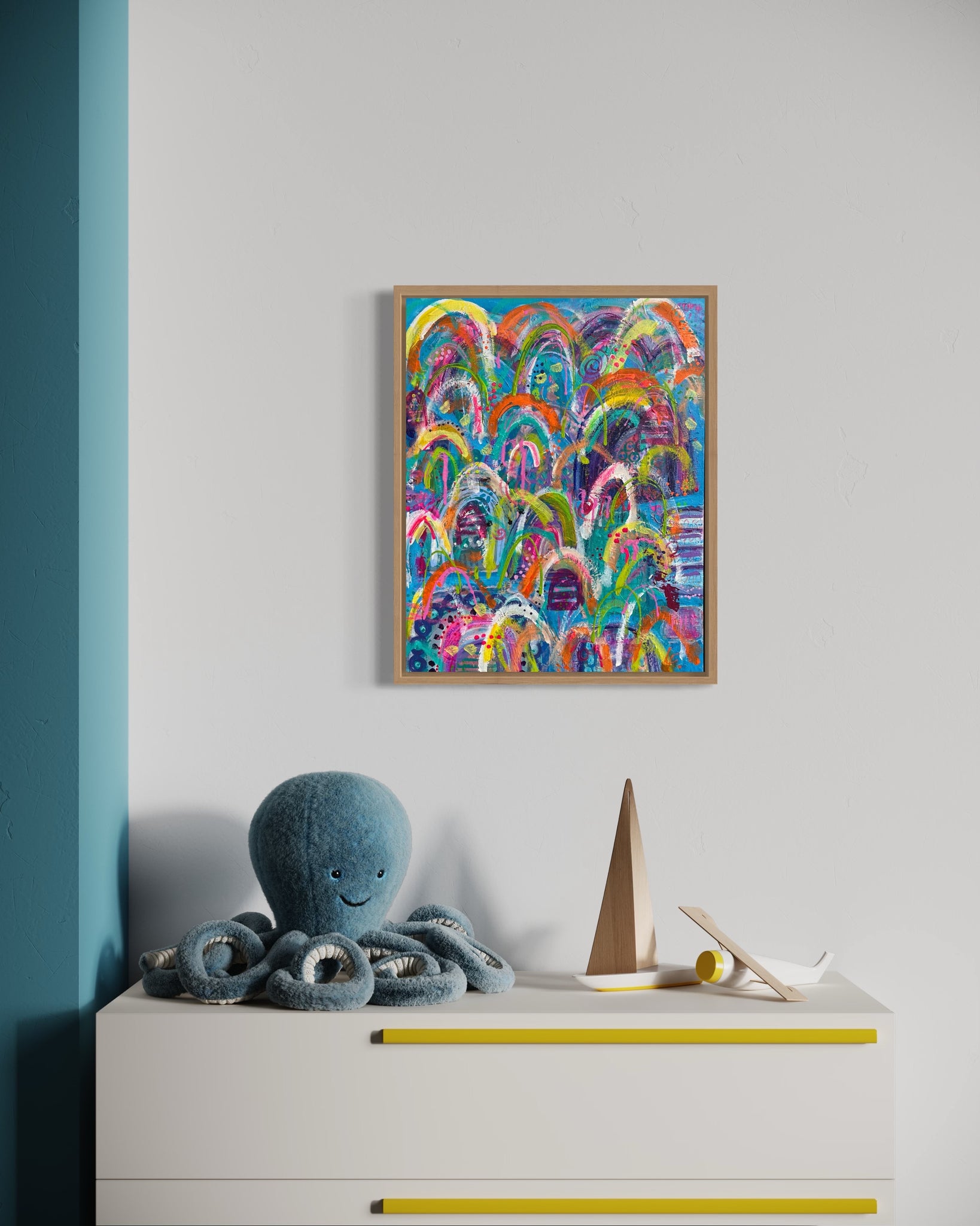 Deconstructed Rainbows - Framed (Sold)